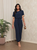 Conjunto Feminino Calça e Blusa Confortável com Elástico