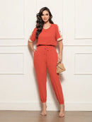 Conjunto Feminino Calça e Blusa Confortável com Elástico