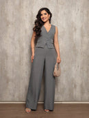 Conjunto Feminino Alfaiataria Calça e Colete