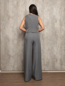 Conjunto Feminino Alfaiataria Calça e Colete