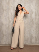 Conjunto Feminino Alfaiataria Calça e Colete